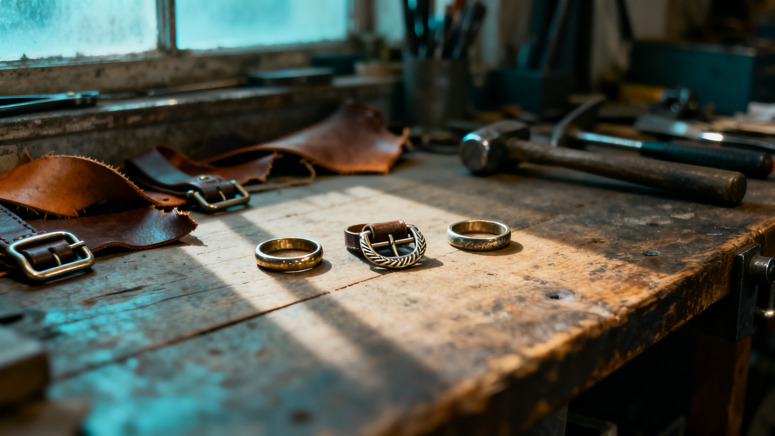 custom-made buckles and rings